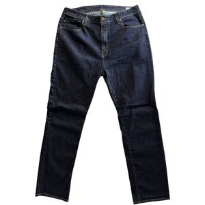 Women's Straight Leg Jeans - Dark Blue
